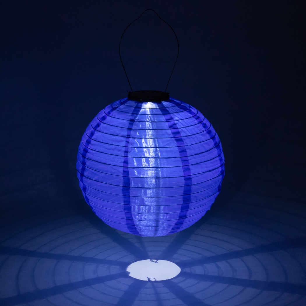 Vense Island Outdoor Blue Solar Lantern - Thumbnail - Image 9
