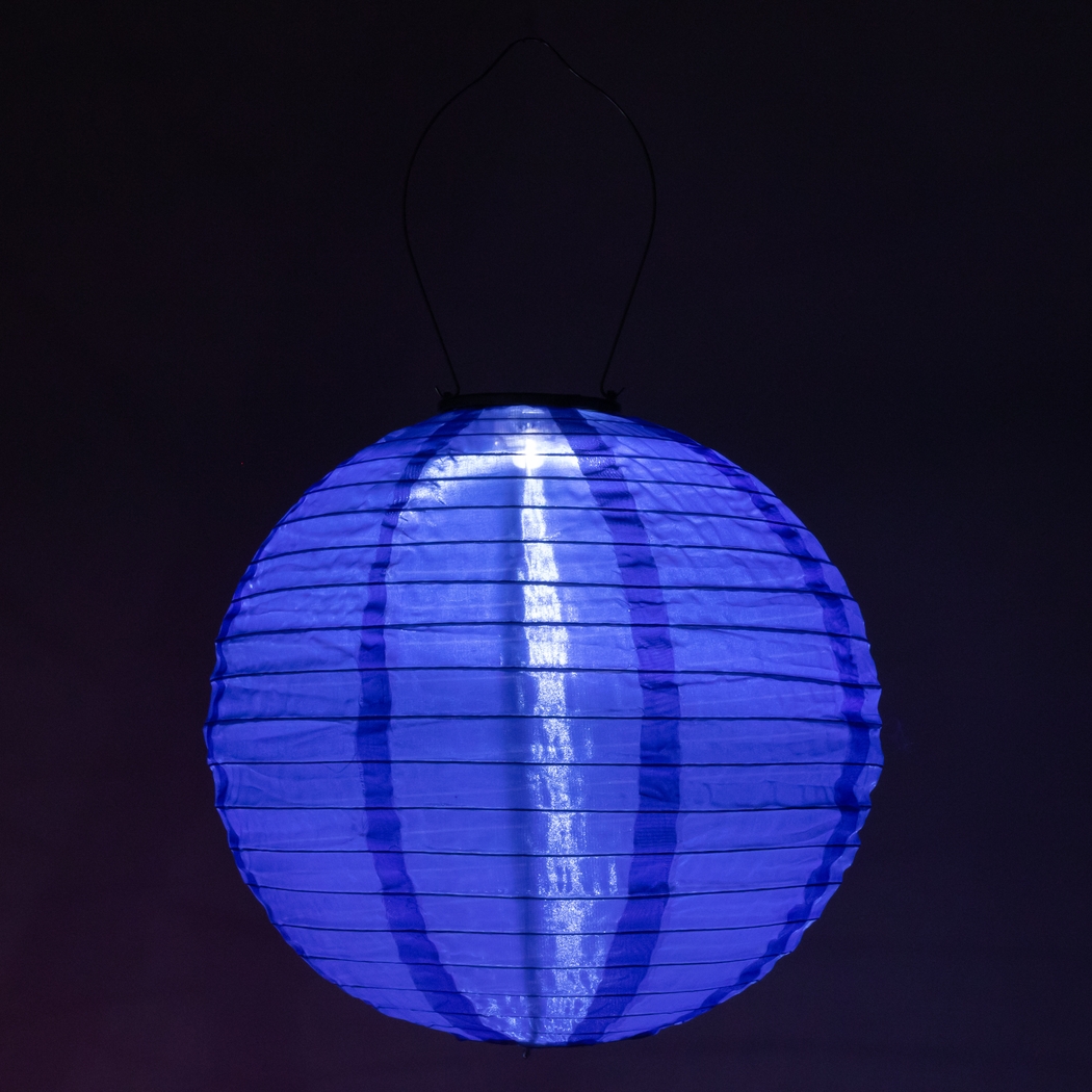 Vense Island Outdoor Blue Solar Lantern - Thumbnail - Image 8