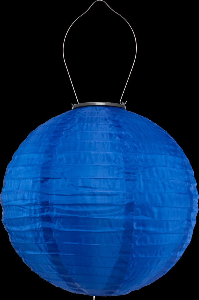Vense Island Outdoor Blue Solar Lantern - Thumbnail - Image 1