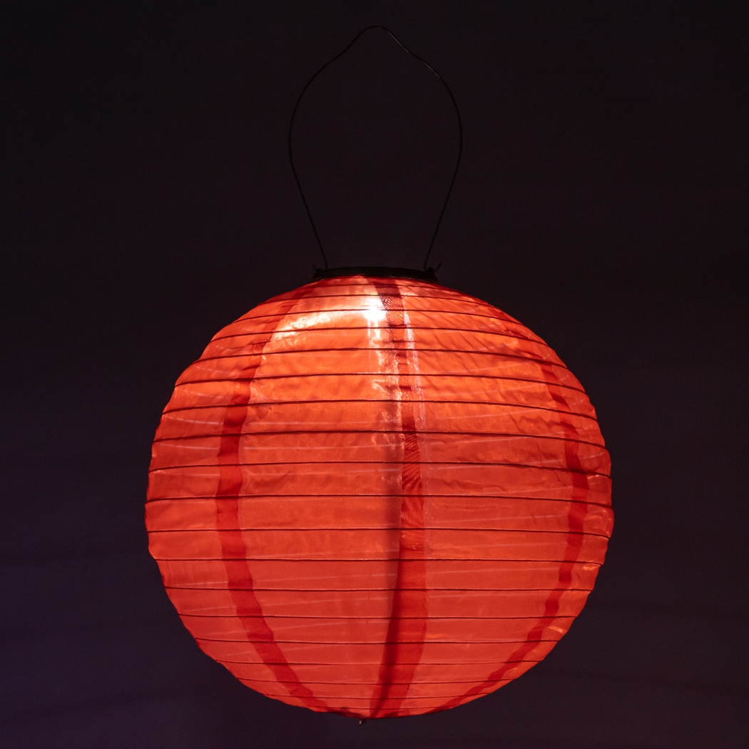 Vense Island Outdoor Red Solar Lantern - Thumbnail - Image 11