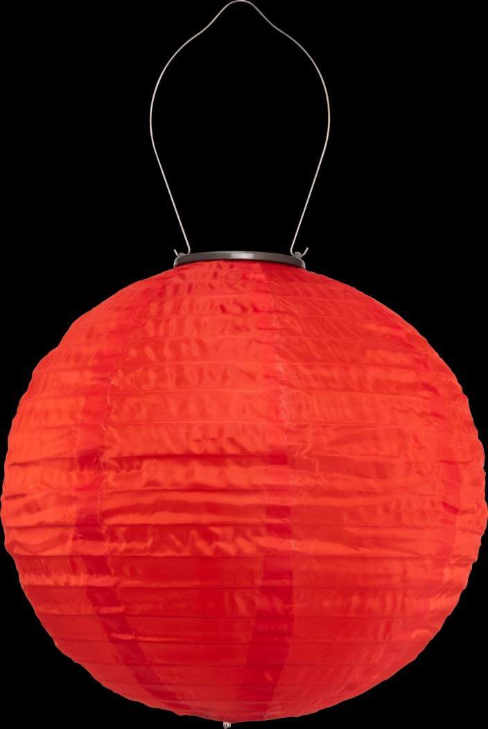 Vense Island Outdoor Red Solar Lantern - Thumbnail - Image 1