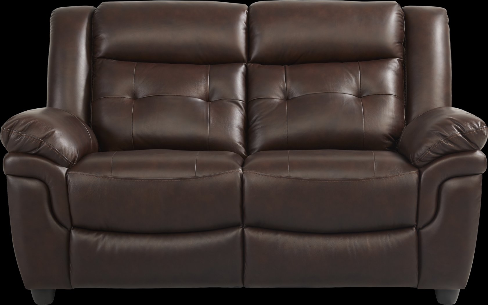 Ventoso Brown Leather 5 Pc Living Room with Reclining Sofa - Thumbnail - Image 4