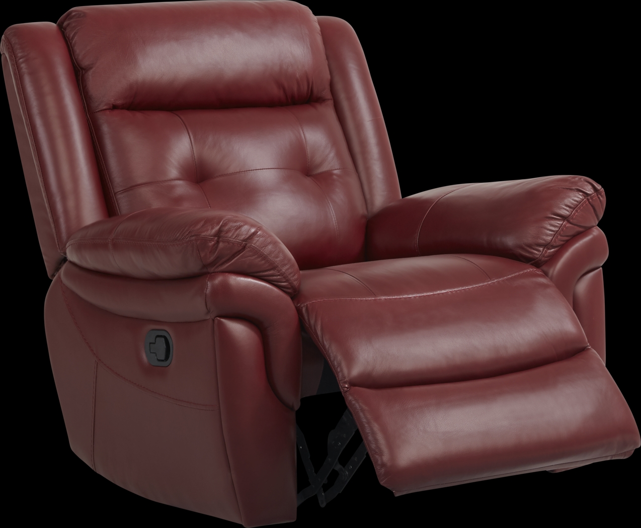 Ventoso Red Leather 3 Pc Living Room with Reclining Sofa - Thumbnail - Image 6