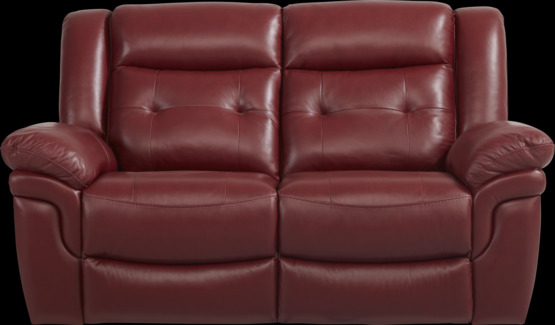 Ventoso Red Leather 3 Pc Living Room with Reclining Sofa - Thumbnail - Image 4