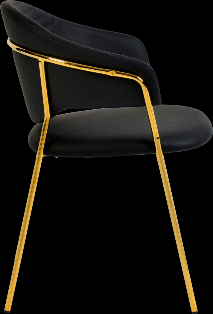 Ventris Black Arm Chair, Set of 2 - Thumbnail - Image 4