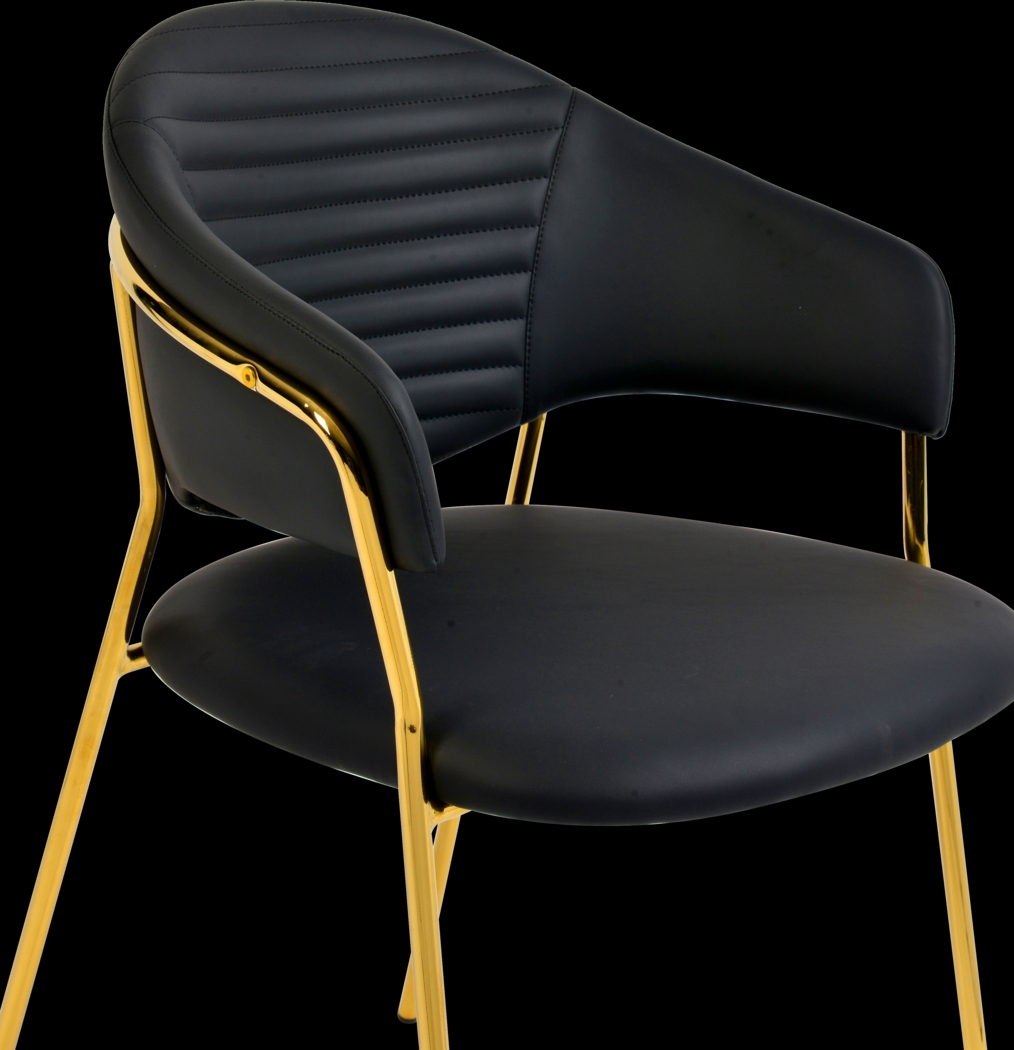 Ventris Black Arm Chair, Set of 2 - Thumbnail - Image 6