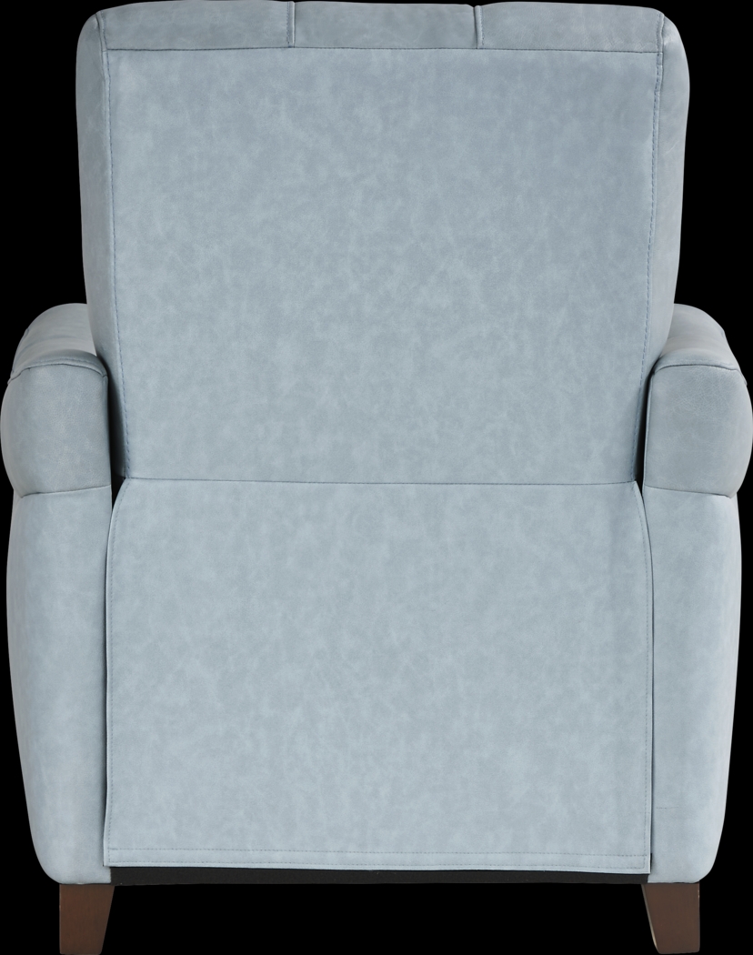 Ventura Square Blue Leather 6 Pc Living Room - Thumbnail - Image 10