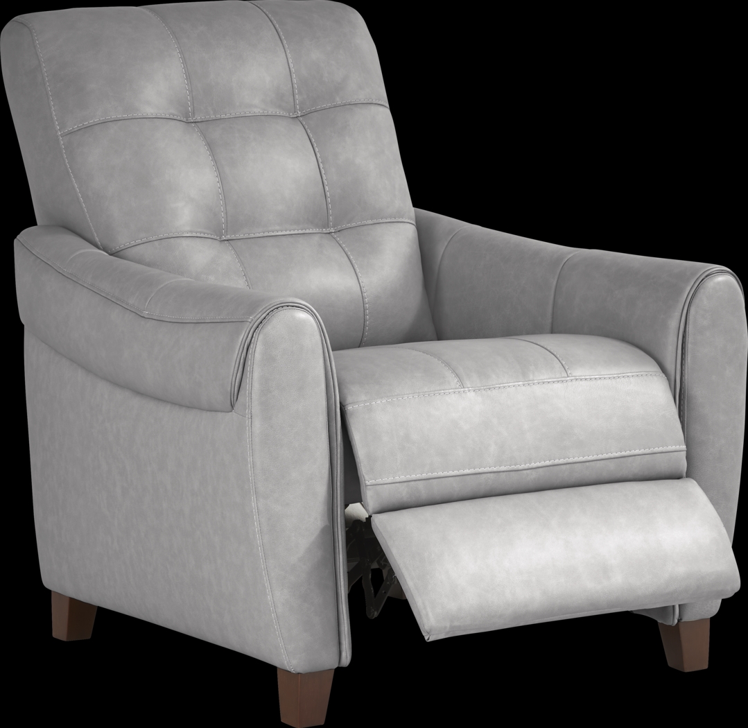 Ventura Square Gray Leather 6 Pc Living Room - Thumbnail - Image 11