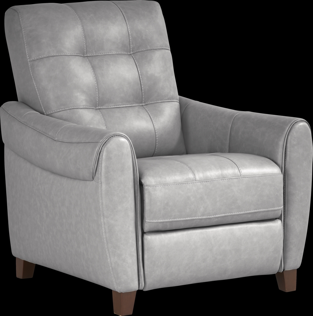 Ventura Square Gray Leather 6 Pc Living Room - Thumbnail - Image 8