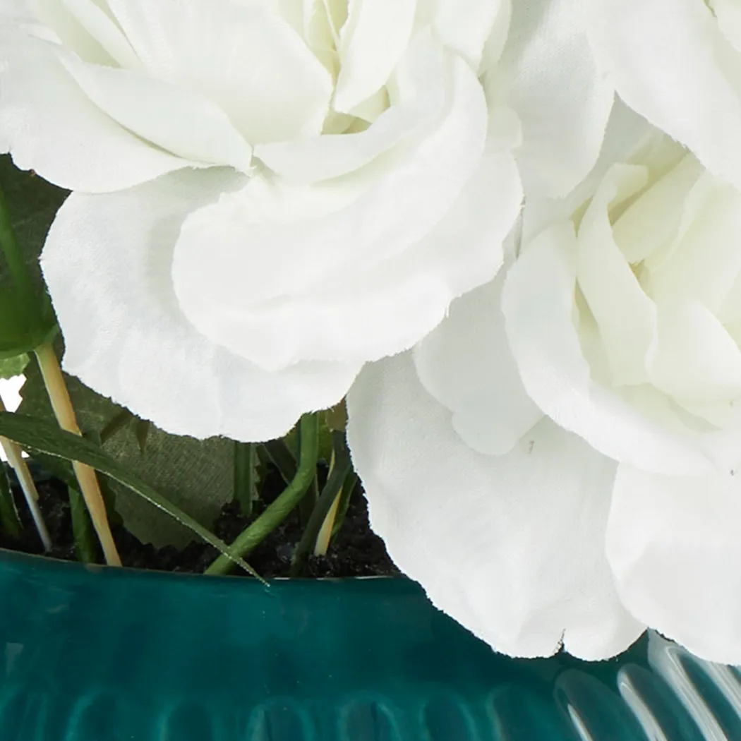Venu Teal Silk Floral - Thumbnail - Image 7
