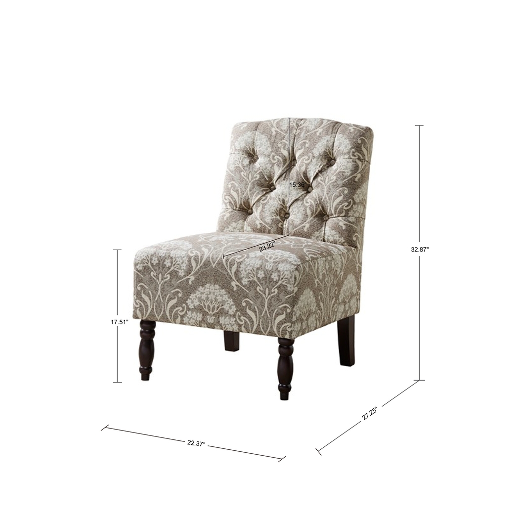 Verandin Taupe Accent Chair - Thumbnail - Image 6
