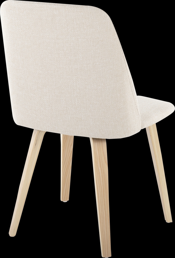 Verawood I Cream Dining Chair, Set of 2 - Thumbnail - Image 5
