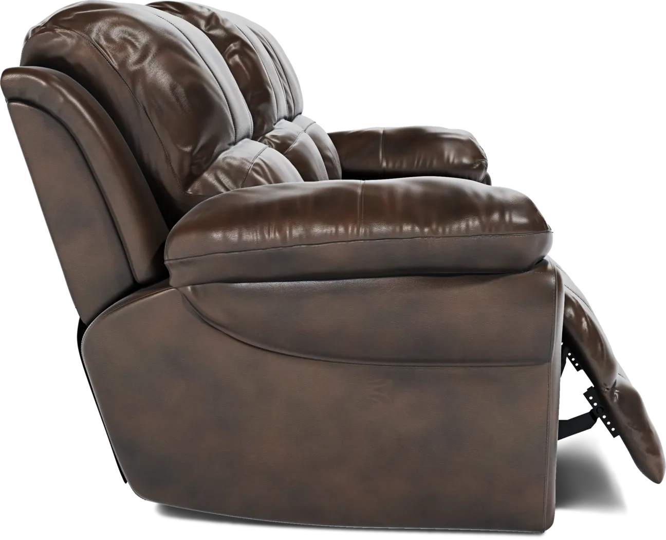 Vercelli Brown Leather Power Reclining Sofa - Image 8