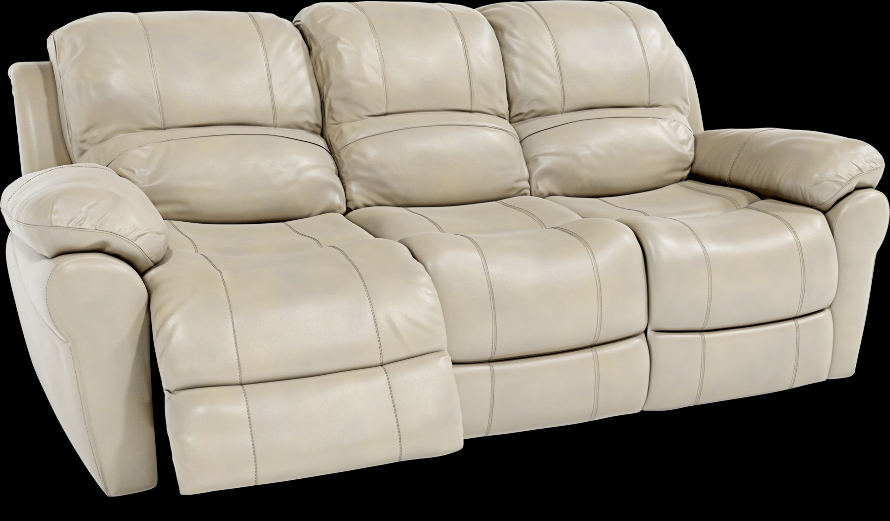 Vercelli Stone Leather 8 Pc Living Room with Reclining Sofa Plus 70 in. TV - Thumbnail - Image 7