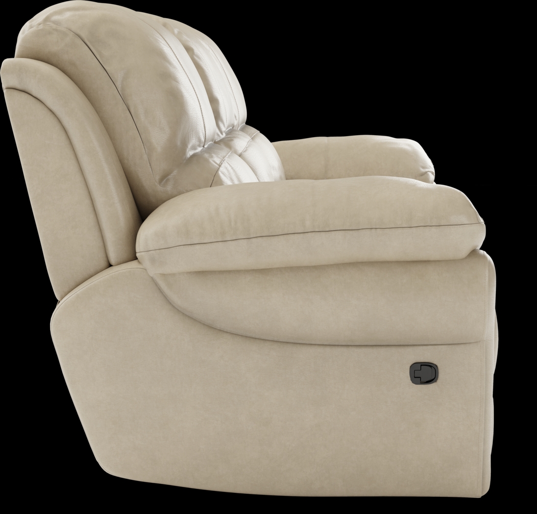 Vercelli Stone Leather 5 Pc Living Room with Reclining Sofa - Thumbnail - Image 5