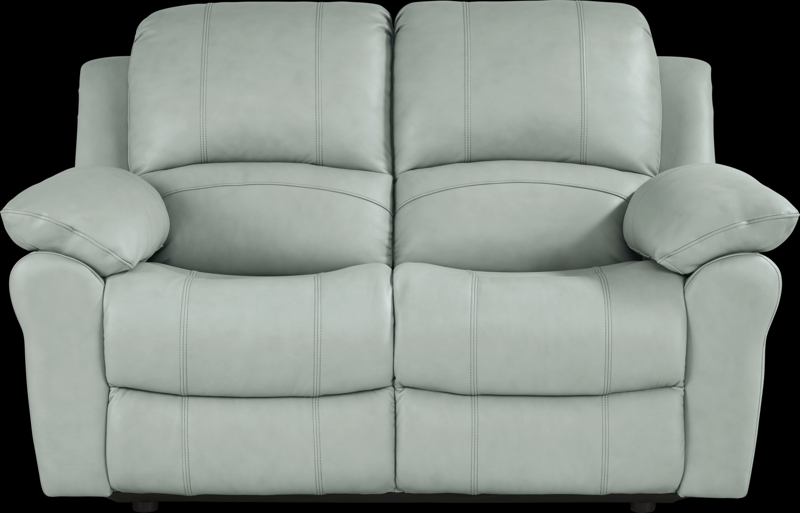 Vercelli Way Aqua Leather 6 Pc Living Room with Reclining Sofa - Thumbnail - Image 6