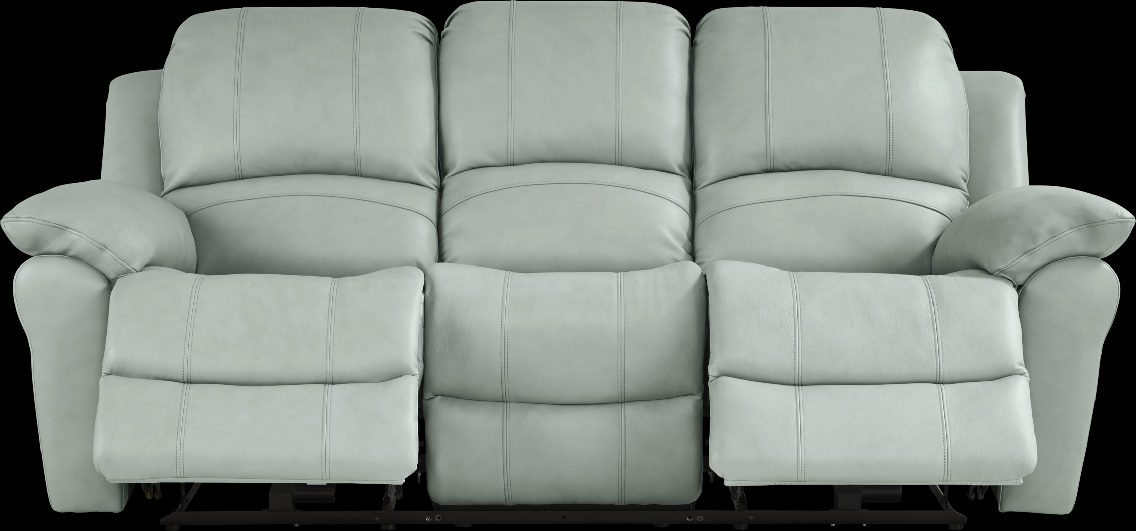 Vercelli Way Aqua Leather 2 Pc Power Reclining Living Room - Thumbnail - Image 2