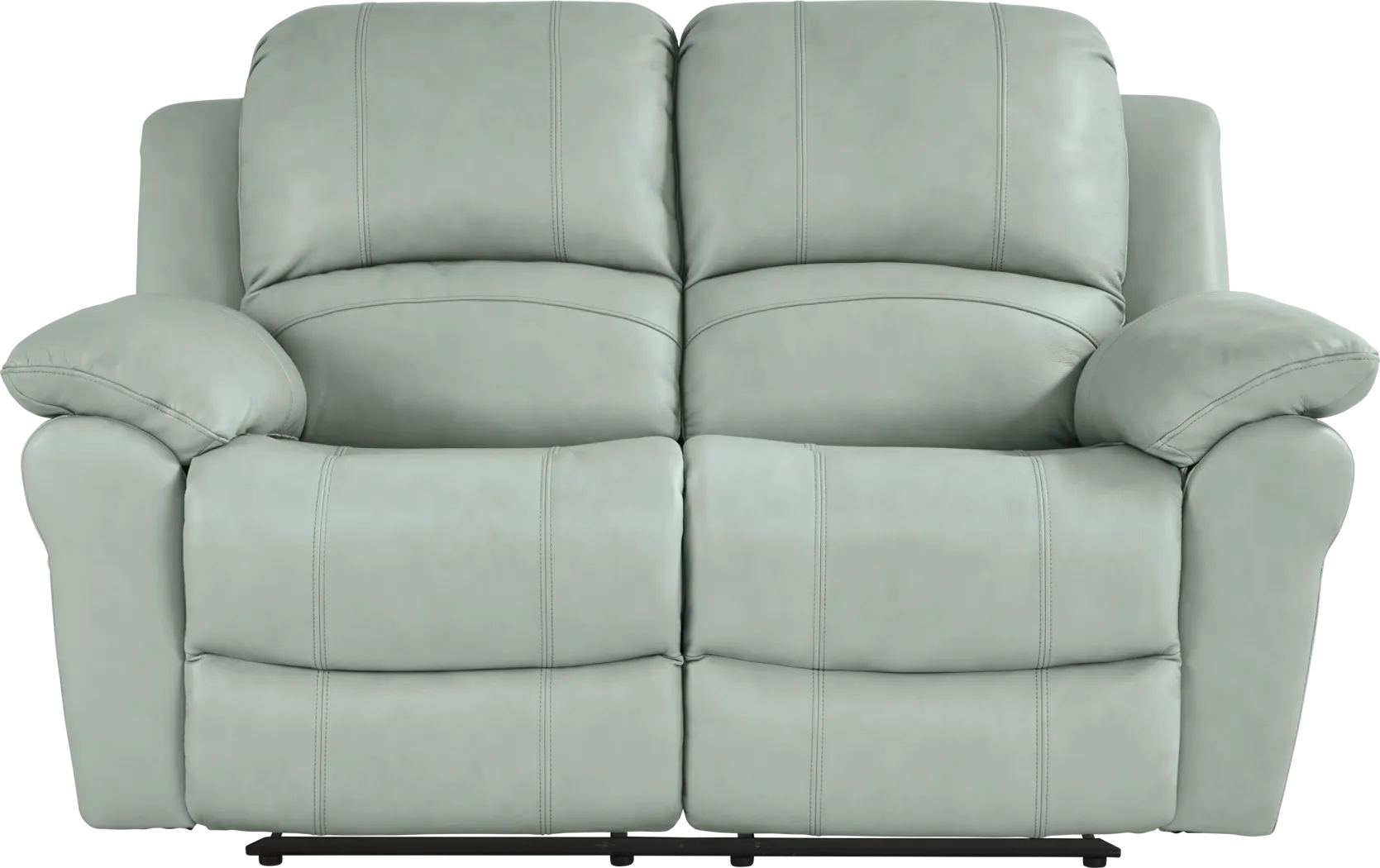Vercelli Way Aqua Leather 2 Pc Reclining Living Room - Thumbnail - Image 6