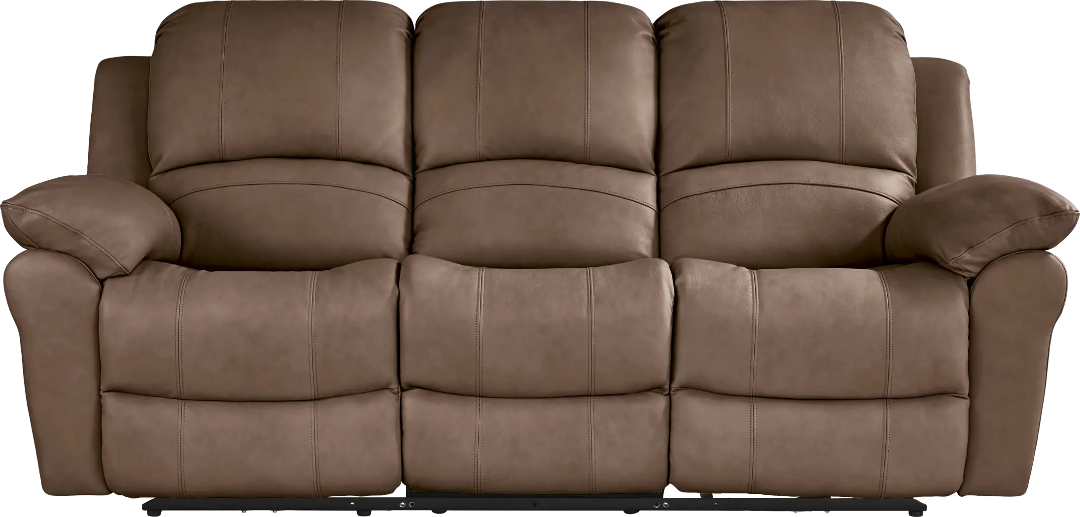Vercelli Way Brown Leather Power Reclining Sofa - Thumbnail - Image 2
