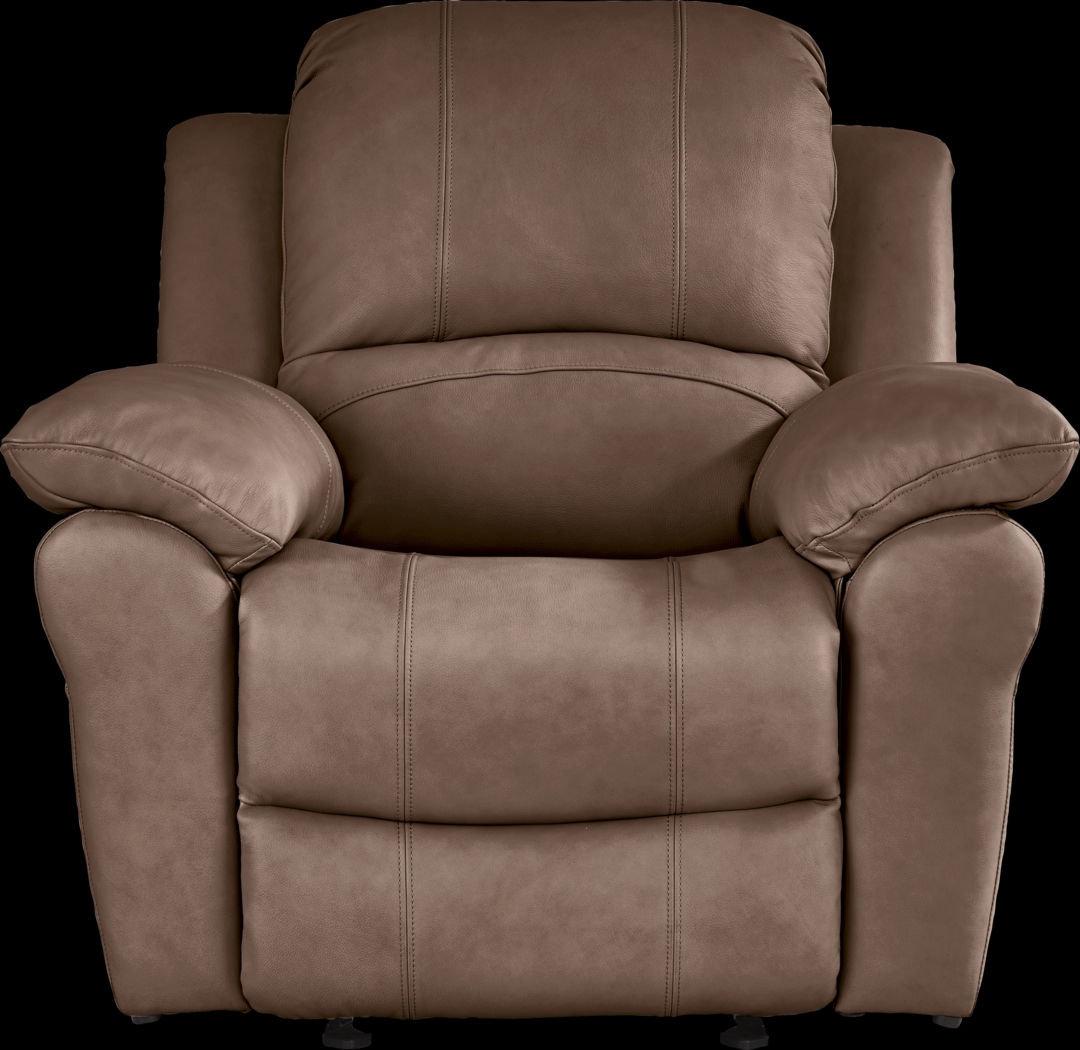 Vercelli Way Brown Leather Rocker Recliner - Thumbnail - Image 2