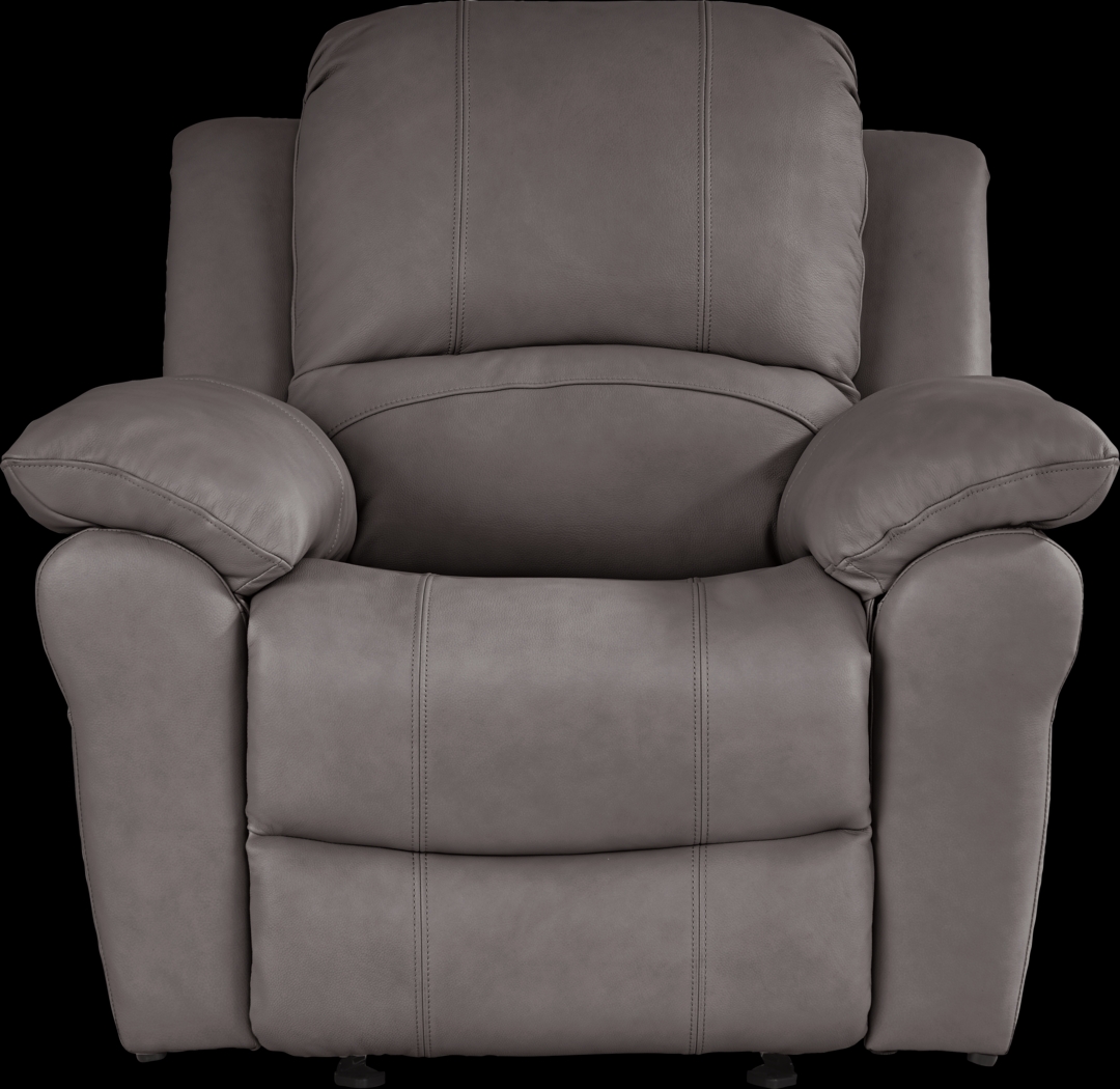 Vercelli Way Gray Leather 8 Pc Reclining Living Room - Thumbnail - Image 9