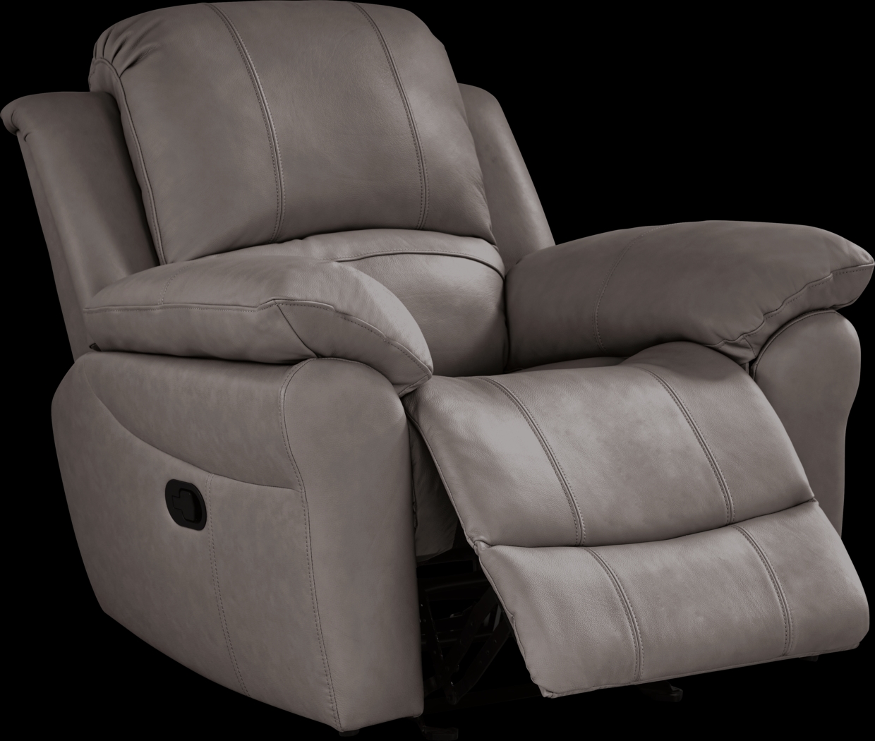 Vercelli Way Gray Leather 8 Pc Reclining Living Room - Thumbnail - Image 7