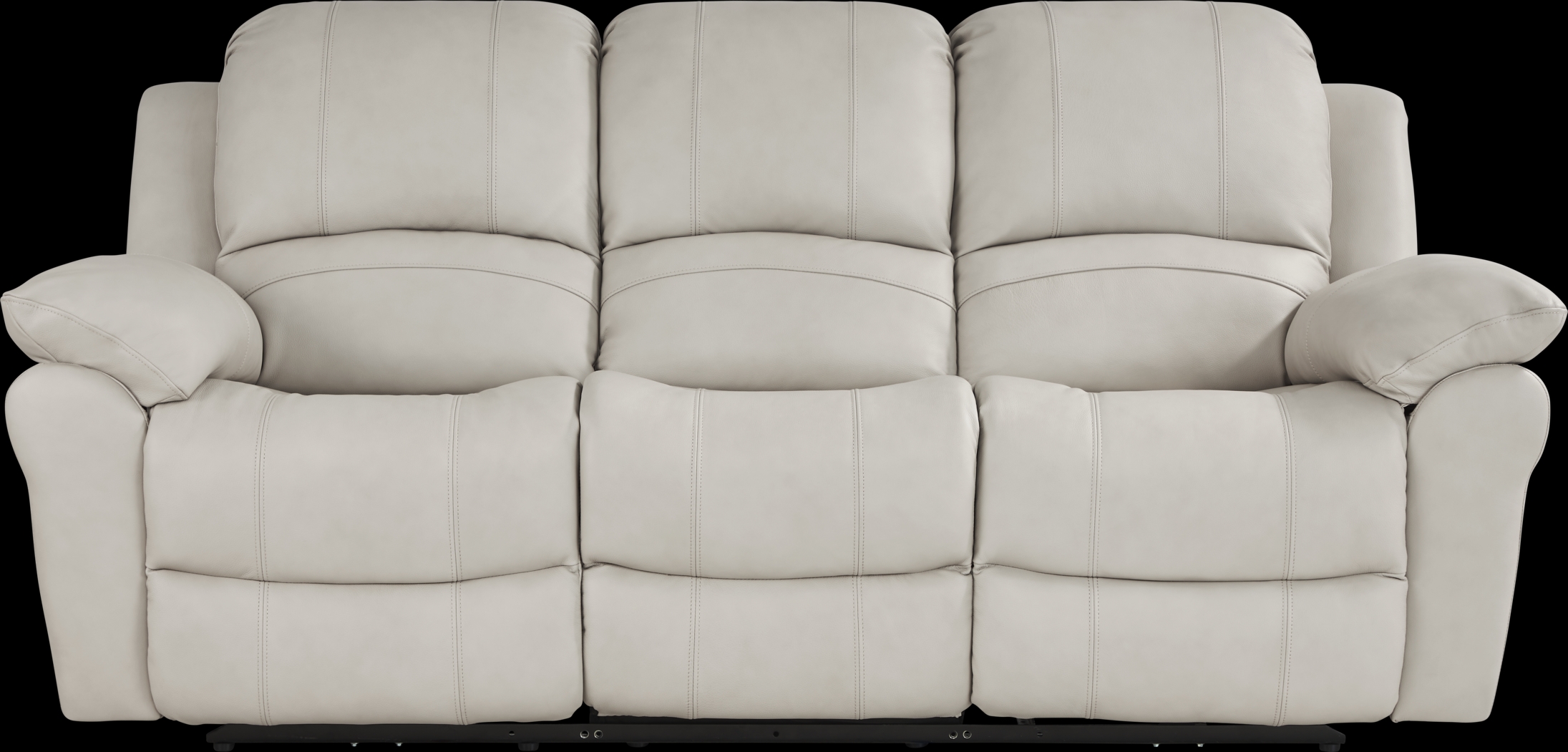 Vercelli Way Stone Leather Power Reclining Sofa - Thumbnail - Image 2