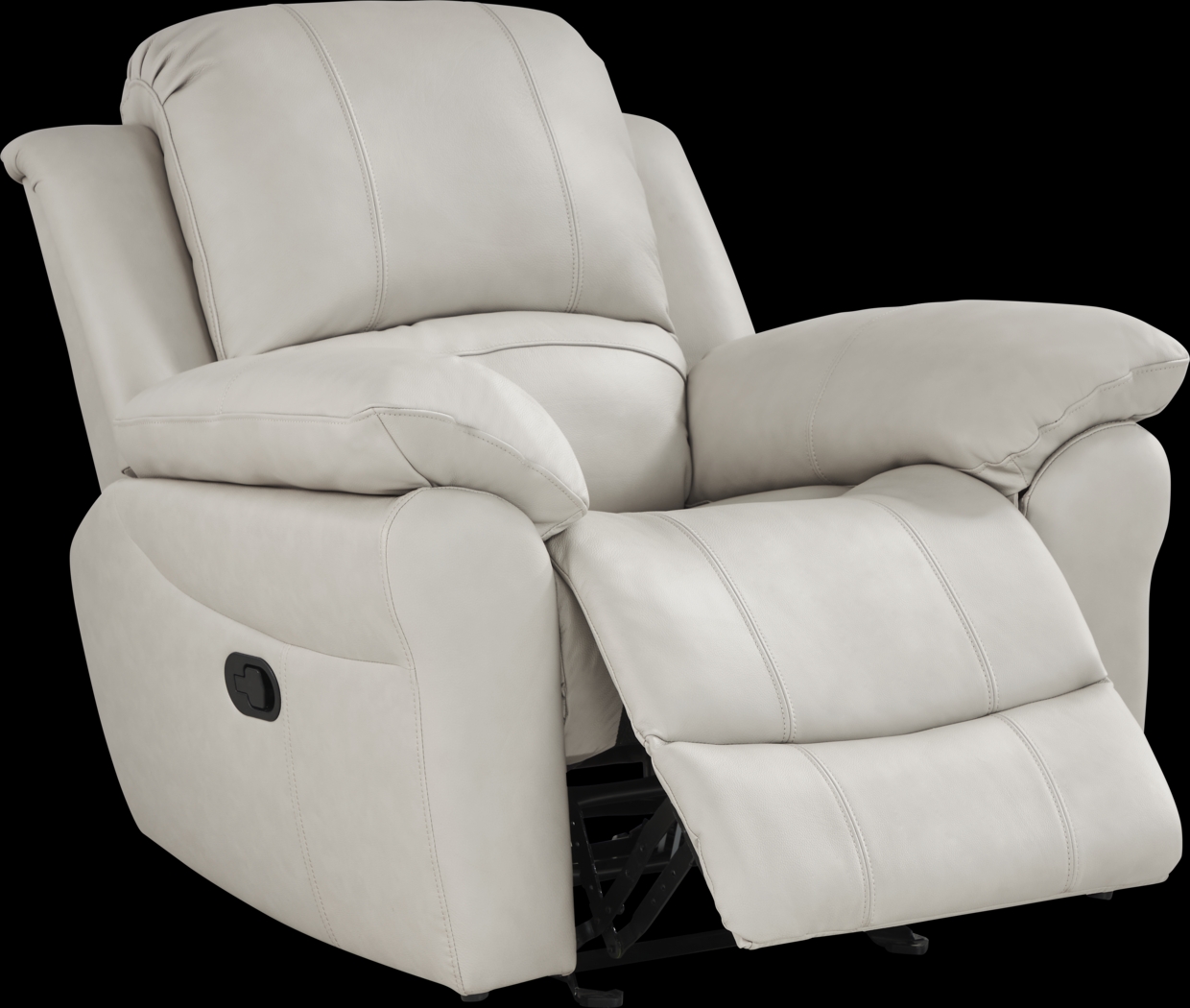 Vercelli Way Stone Leather Rocker Recliner - Thumbnail - Image 1
