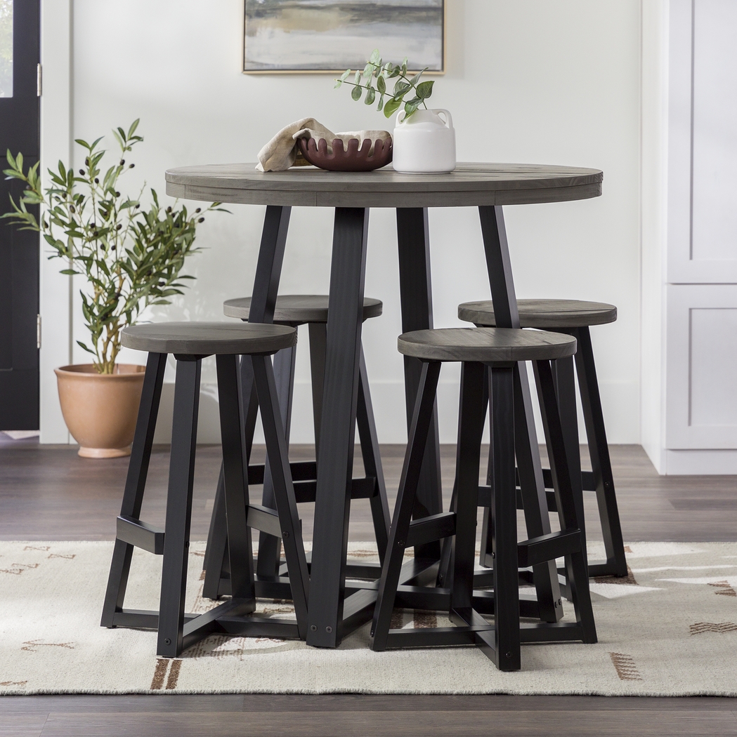 Verdenbruk Gray Counter Height 5 Pc Dining Set - Thumbnail - Image 3