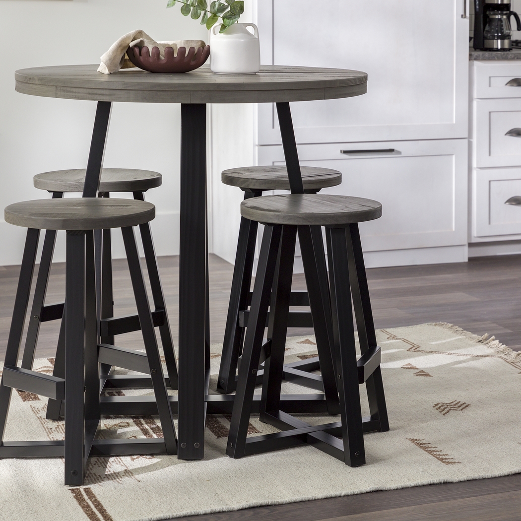 Verdenbruk Gray Counter Height 5 Pc Dining Set - Thumbnail - Image 4