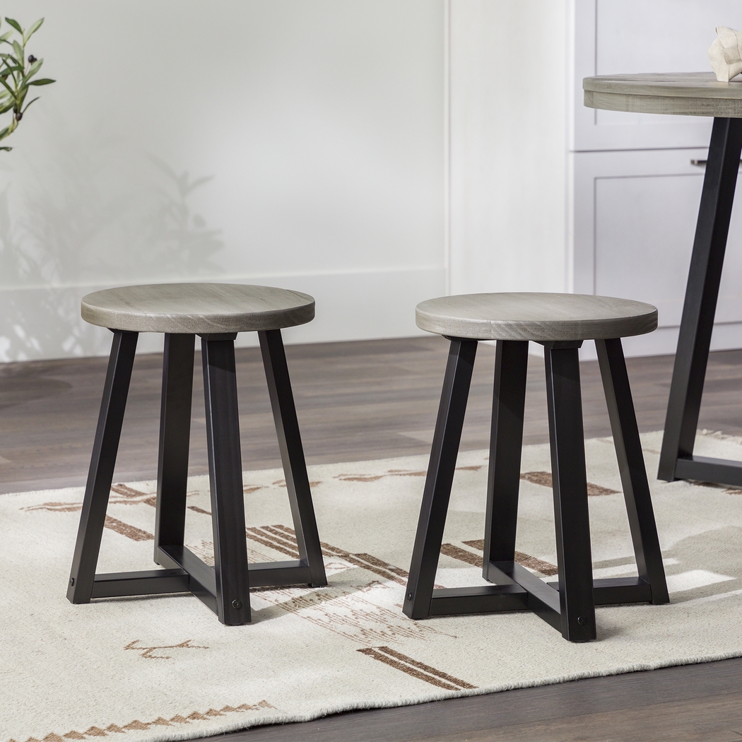 Verdenbruk Gray Dining Stool - Thumbnail - Image 2