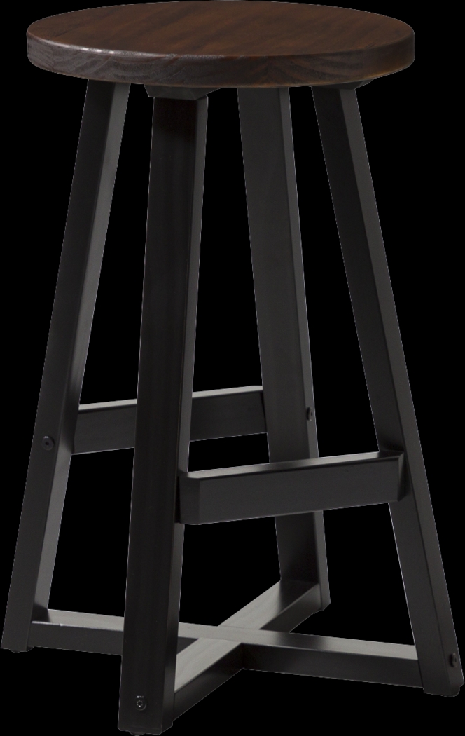 Verdenbruk Mahogany Counter Height Stool, Set of 2 - Thumbnail - Image 1