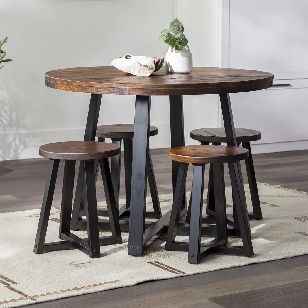 Verdenbruk Mahogany 5pc Dining Set - Thumbnail - Image 2