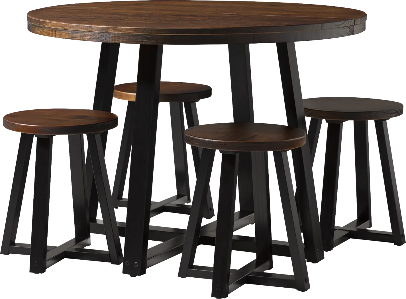 Verdenbruk Mahogany 5pc Dining Set - Thumbnail - Image 1