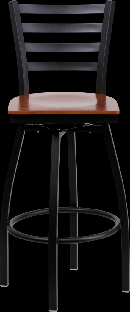 Verdon Brown Swivel Barstool - Thumbnail - Image 2