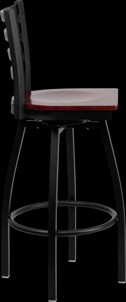 Verdon Mahogany Swivel Barstool - Thumbnail - Image 3