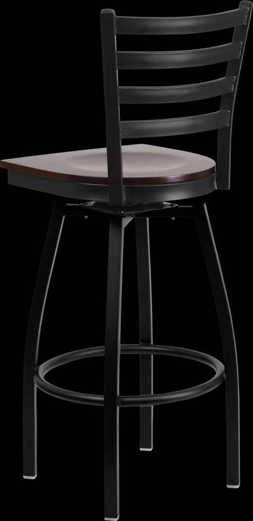 Verdon Walnut Swivel Barstool - Thumbnail - Image 4