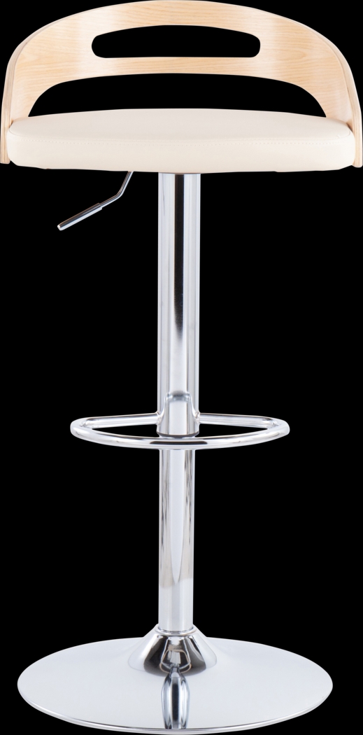 Verhaven II Cream Adjustable Barstool, Set of 2 - Thumbnail - Image 11