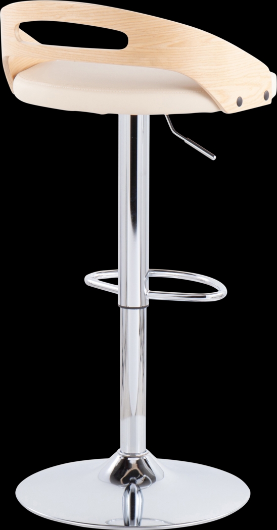 Verhaven II Cream Adjustable Barstool, Set of 2 - Thumbnail - Image 12