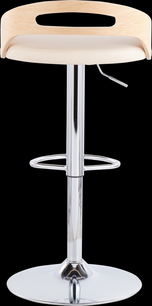 Verhaven II Cream Adjustable Barstool, Set of 2 - Thumbnail - Image 14