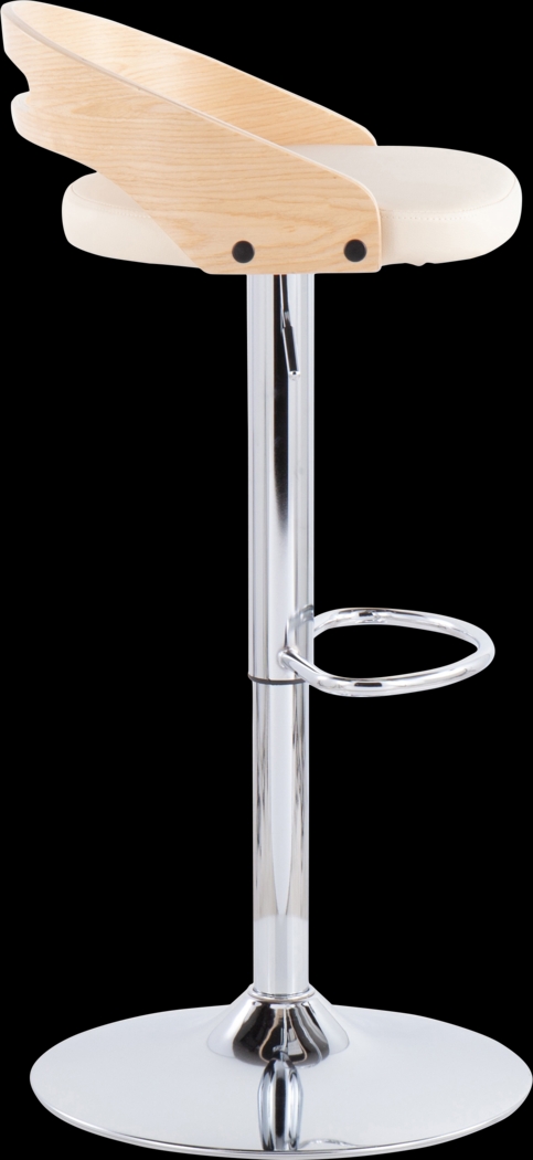 Verhaven II Cream Adjustable Barstool, Set of 2 - Thumbnail - Image 9