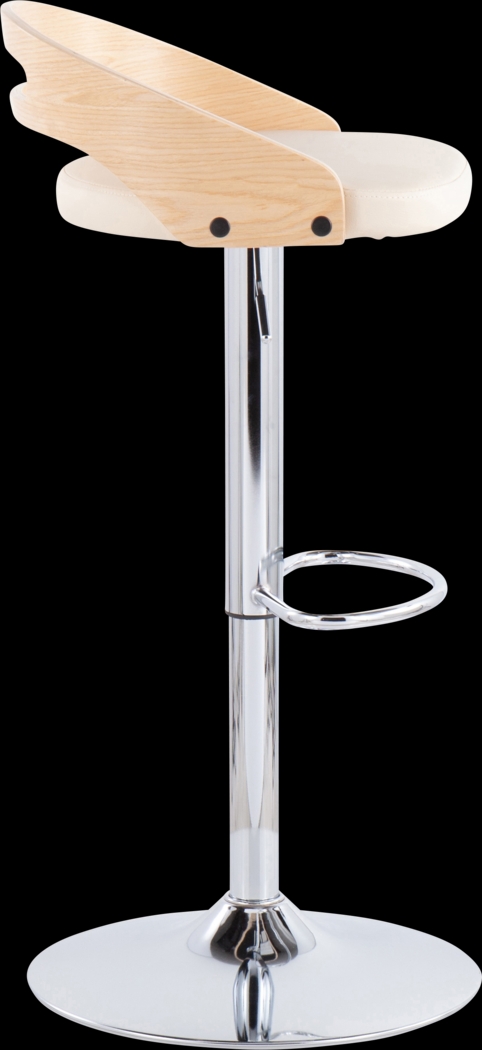 Verhaven II Cream Adjustable Barstool, Set of 3 - Thumbnail - Image 7