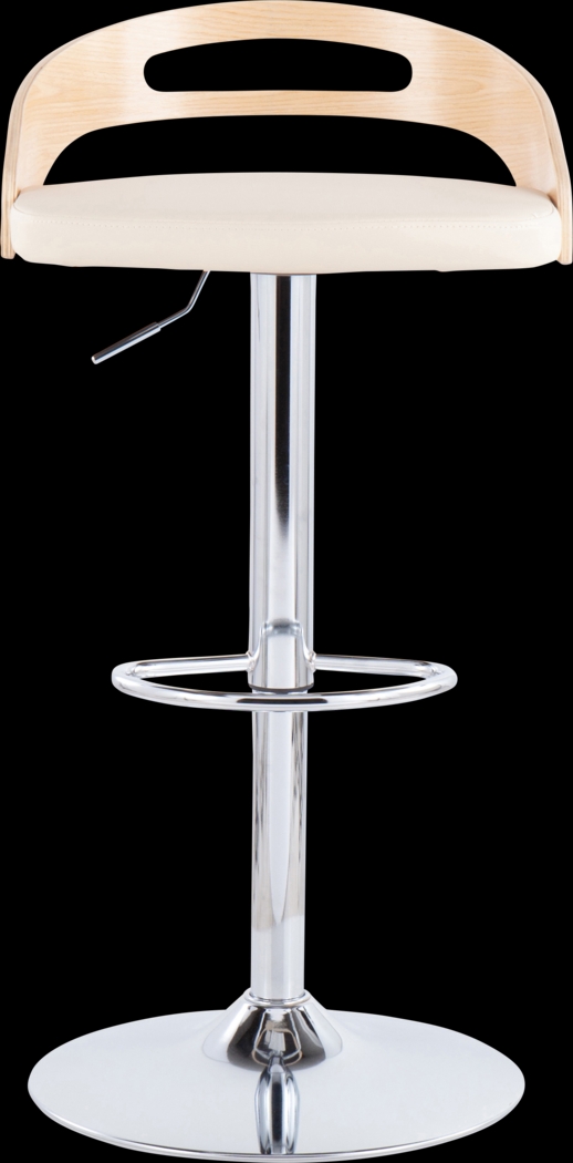 Verhaven II Cream Adjustable Barstool, Set of 3 - Thumbnail - Image 10