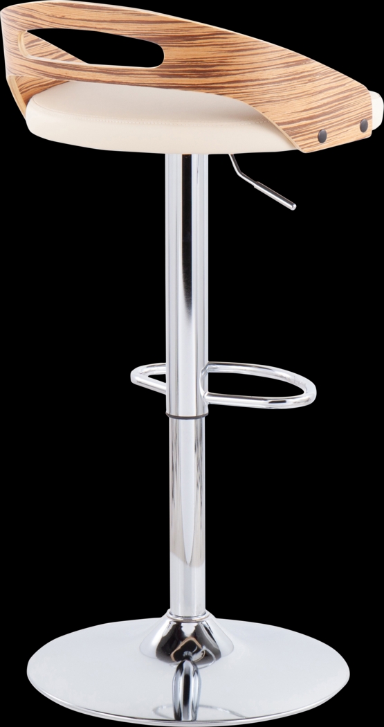 Verhaven III Cream Adjustable Barstool, Set of 2 - Thumbnail - Image 10