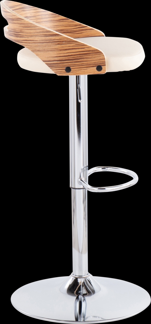 Verhaven III Cream Adjustable Barstool, Set of 2 - Thumbnail - Image 11