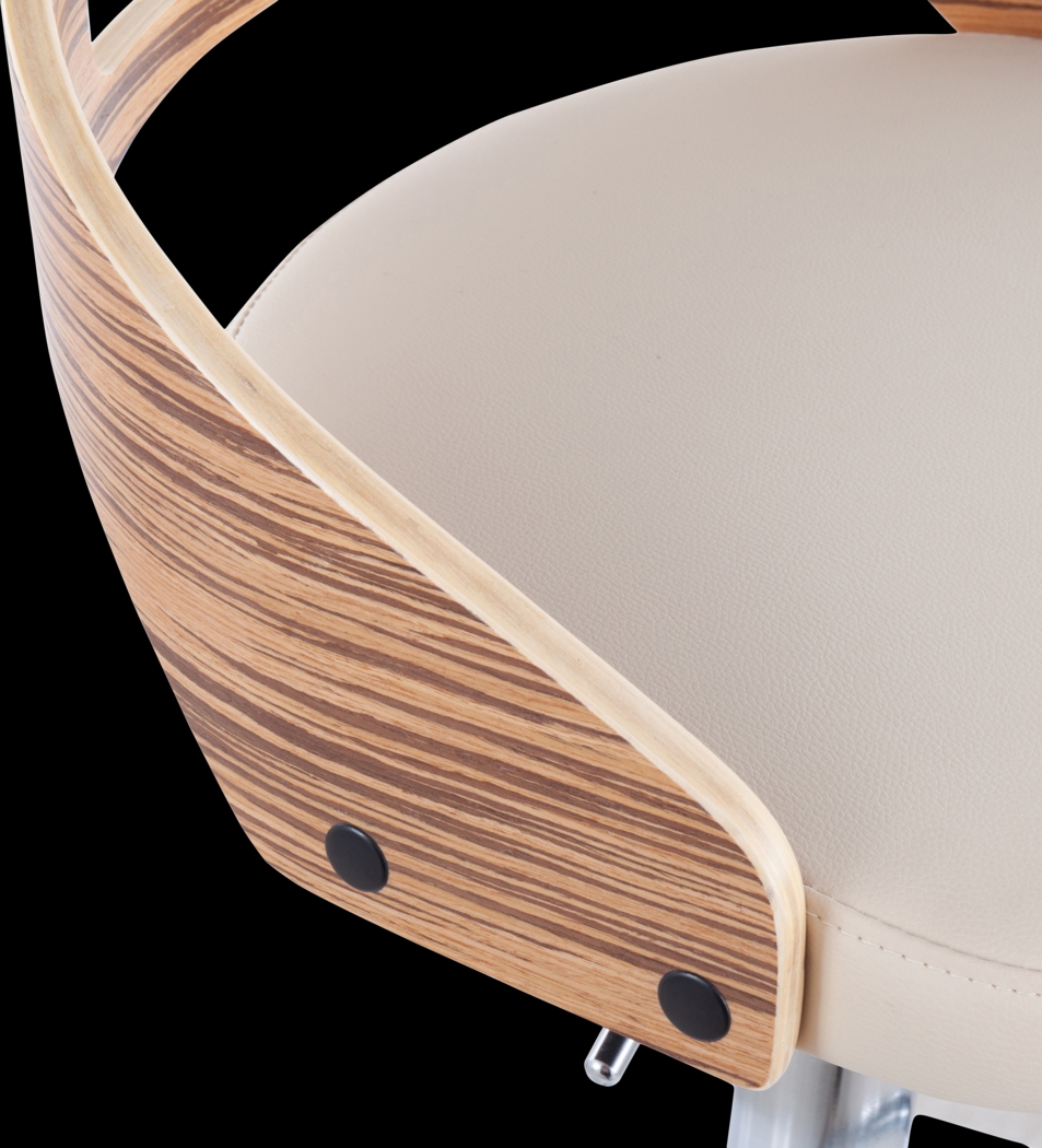 Verhaven III Cream Adjustable Barstool, Set of 2 - Thumbnail - Image 12