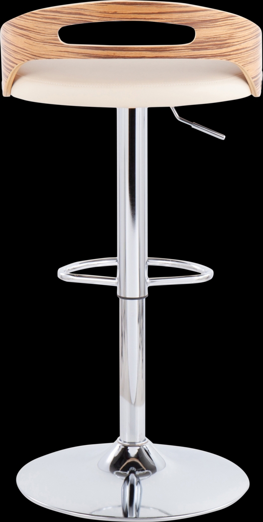 Verhaven III Cream Adjustable Barstool, Set of 2 - Thumbnail - Image 8