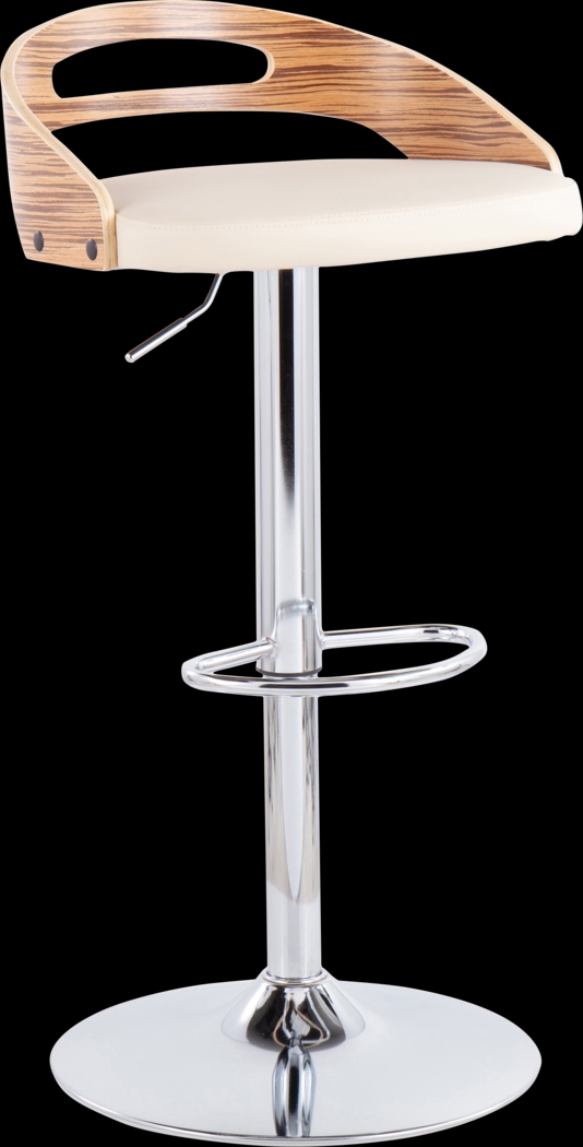 Verhaven III Cream Adjustable Barstool, Set of 2 - Thumbnail - Image 9