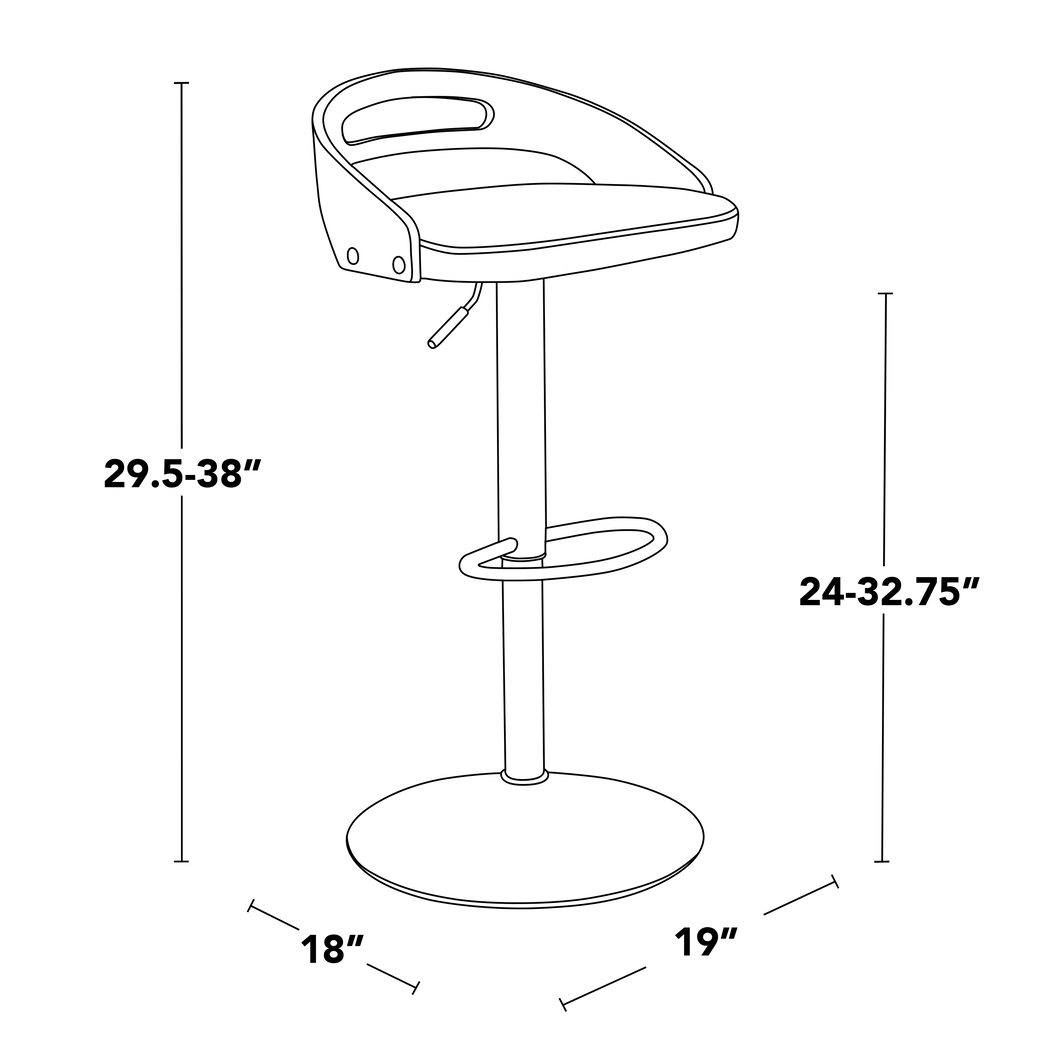 Verhaven III Cream Adjustable Barstool, Set of 3 - Thumbnail - Image 15