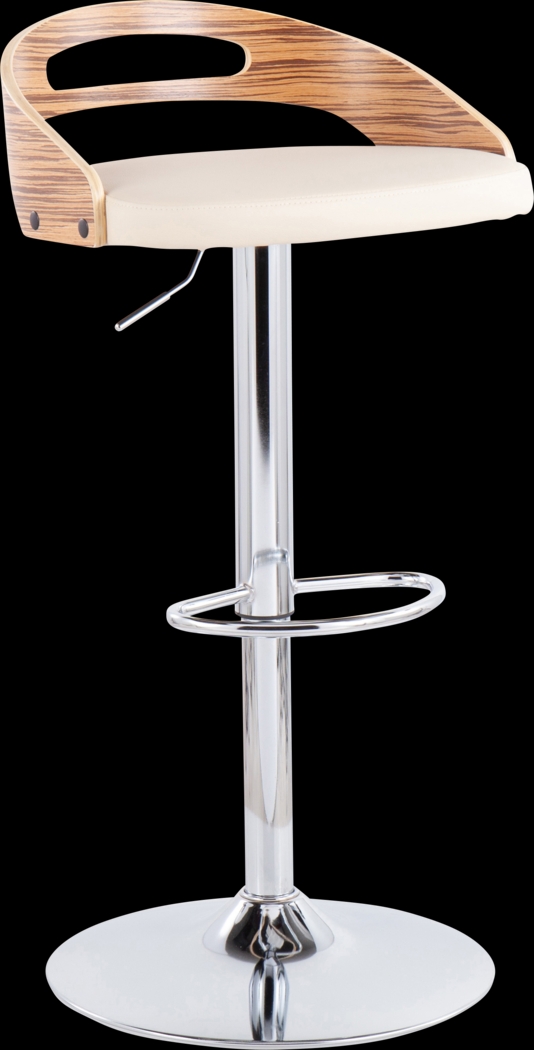 Verhaven III Cream Adjustable Barstool, Set of 3 - Thumbnail - Image 5